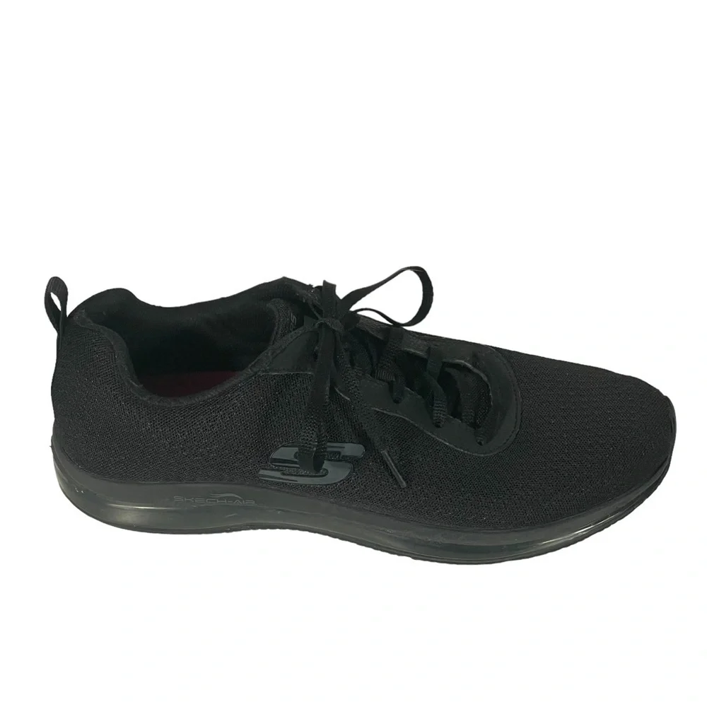 Skechers 77274 Womens Work Slip Resistant Memory Foam Black Skech-Air Shoes 10M